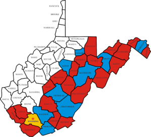WV Counties Map All Office Counties with Outreach Counties