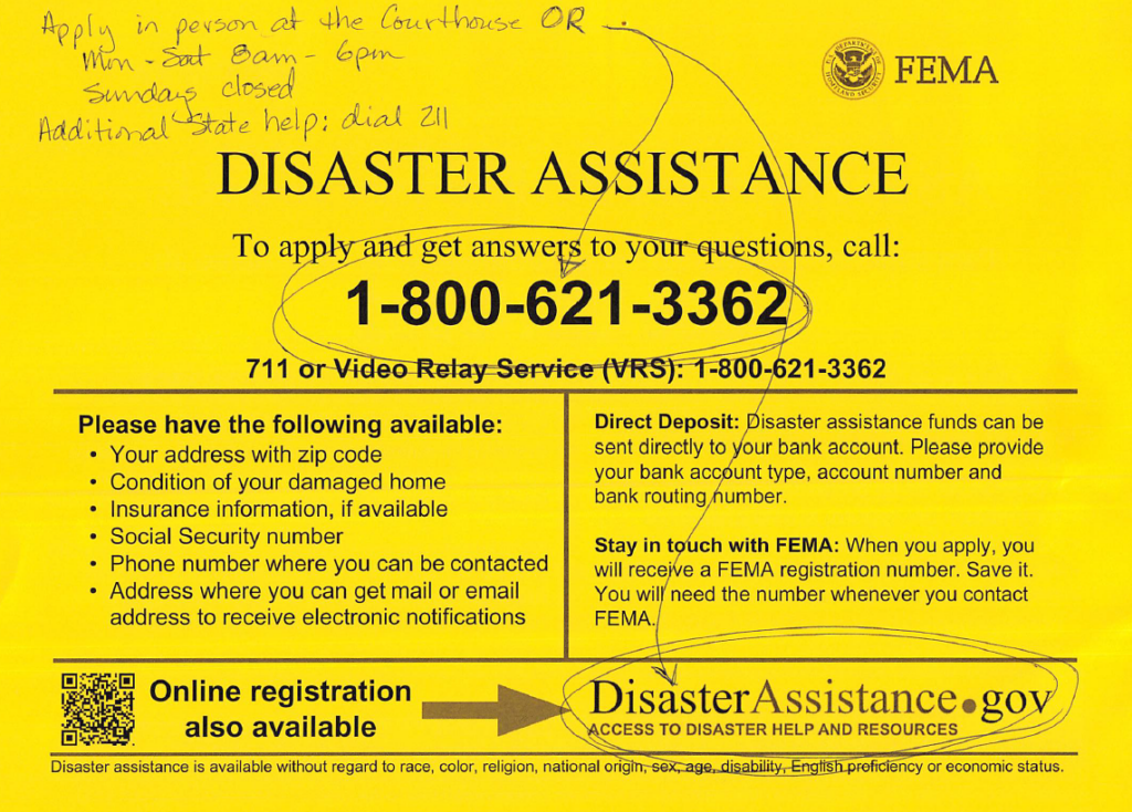 Disaster Assistance Flyer