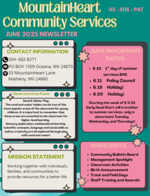 June 2025 Newsletter Cover Image from MountainHeart HS/EHS/PAT Programs