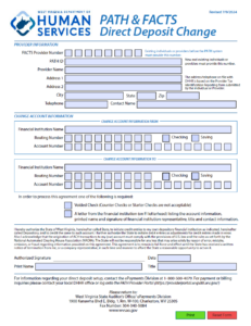 Direct Deposit Change Form Image